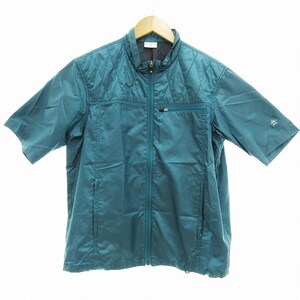 マンシングウェア MUNSINGWEAR 中綿ジャケット ブルゾン ジャンパー 半袖 ゴルフ M 緑 グリーン /UO 1008 メンズ