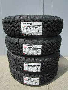 全国送料込み■ヨコハマジオランダーKT■145/80R12LT 80/78N■軽トラ軽バンエブリイキャリイハイゼットバモスNバンアトレー