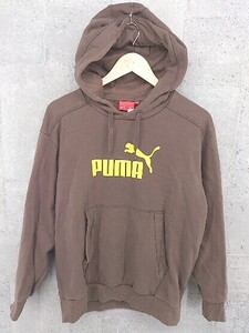 ◇ Puma プーマ 長袖 プルオーバー パーカー サイズM ブラウン メンズ