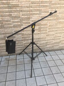 中古。Manfrotto(マンフロット) コンビブーム スタンド ブラック 420B 　サンドバッグ G100 スピゴット　管理chiyo