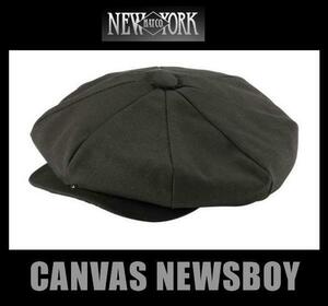 ★ニューヨーク ハット New York Hat NEWS BOY キャスケット M 黒 帽子