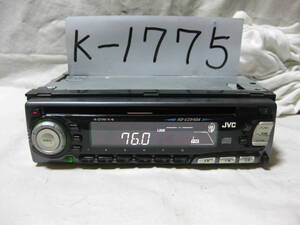 K-1775　JVC　ビクター　KD-CZ54DA　1Dサイズ　CDデッキ　故障品