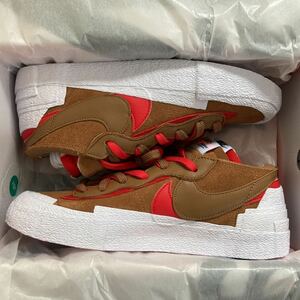 SACAI × NIKE BLAZER LOW BRITISH TAN 27cm サカイ × ナイキ ブレーザー ロー ブリティッシュ タン