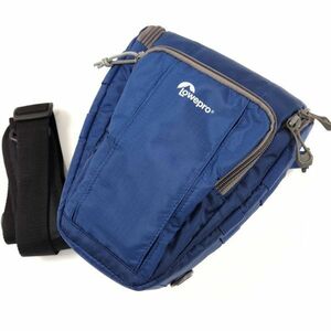 Lowepro ロープロ カメラバッグ Toploader Zoom 50AWⅡトップローダー ズーム ブルー レインカバー付き ヱOA3