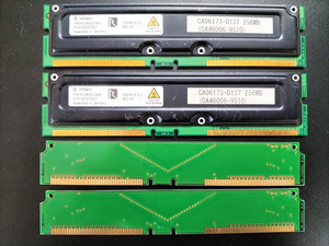 RIMM 256MB/8 ECC 800-40 2枚セット(合計512MB) C-RIMM2枚付き 富士通