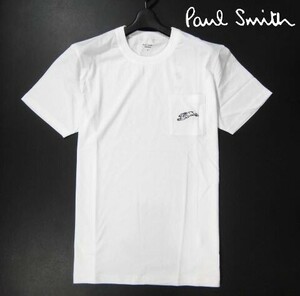 H土08051訳有▼国内正規品 ポールスミス クルーネック 半袖Tシャツ 【 M 】 半袖カットソー Paul Smith Tシャツ ホワイト系