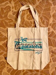 新品　パタゴニア ハワイ限定 ハレイワ パタロハ ミニ トートバッグ エコバック Patagonia Hawaii pataloha