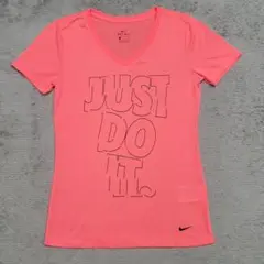 NIKE　ナイキ　Tシャツ　S　ピンク　オレンジ　JUST　DO　IT