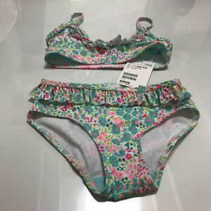 新品　H&M　エイチアンドエム　ベビー　水着　ビキニ　花柄　100～105サイズ