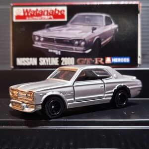 トミカ ニッサン スカイライン GT-R ノスタルジックヒーローズのレトロトミカシリーズ レーシングサービス ワタナベ 長期暗室保管品