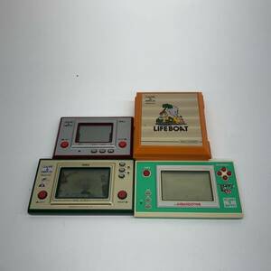 【中古・ジャンク品】ゲームウォッチ　ポパイ、バルーンファイト、ライフボート、ボール 4個セット【未検品】　°°