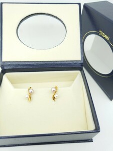 TASAKI　田崎　　パール　ピアス　k18 