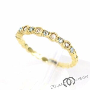 Aランク【セイレーンアズーロ】デザインリング/K18YG/0.17ct/11号/1.9g/レディース/アクセサリー/イエローゴールド/Sirena Azzurro