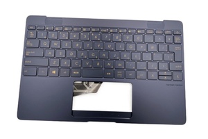 ★新品 ASUS ZenBook UX390UA パームレスト+日本語キーボード (イルミネートキーボード) イヤルブルー