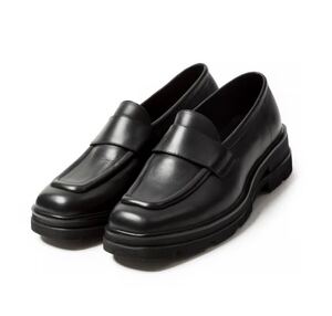 新品 定価！ CTHY VEIN COW LEATHER LOAFER 41 Black / まとめ matome mb 