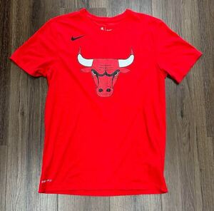 オ　NIKE ナイキ　シカゴブルズ　bulls Tシャツ　半袖　プリント