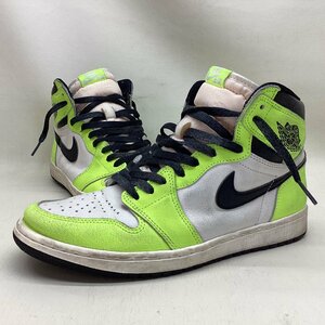 ■NIKE ナイキ AIR JORDAN1 High OG VOLT 555088-702 サイズ27.5㎝ 表面にひび割れ ダメージ 中古品 /0.89kg■