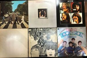 ▼N87359:The Beatles ザ・ビートルズ アビーロード LET IT BE他 おまとめ6枚 動作未確認 LPレコード 動作未確認 ジャンク扱い