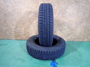 RK5666【送料無料165/70R14】2本 ブリヂストン アイスパートナー2 中古スタッドレス パッソ ヴィッツ アクア ≪即決≫