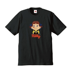 新品 不二家 ペコちゃん ペコちゃん× TOWER RECORDS T-shirt Black M シャツ/ミルキー fujiya peko milky タワレコ タワーレコード 限定