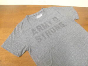 ☆管理NO.720☆サイズM 古着 OLD NAVY Collectabilitees ARMY STRONG ヴィンテージ Tシャツ グレー色系☆