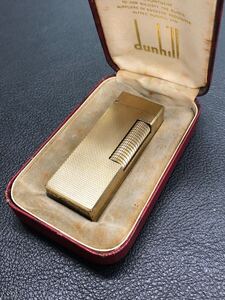 Dunhill ダンヒル ガスライター ヴィンテージ ゴールド　箱付き