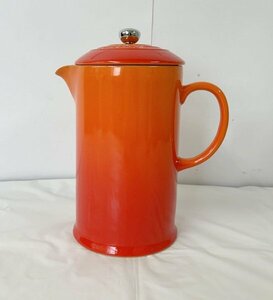 ◎【LE CREUSET/ル・クルーゼ】フレンチプレス レッド 調理器具 コーヒープレス コーヒーメーカー/kb3199