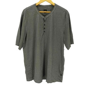 BOSS HUGO BOSS(ボスヒューゴボス) S/S ヘンリーネックボーダーTシャツ メンズ 表記無 中古 古着 0717