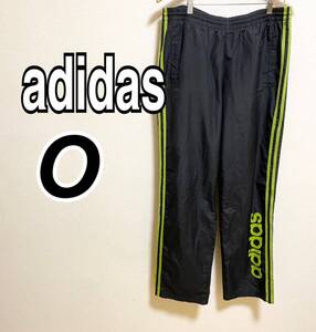 adidas／ナイロンパンツ／サイズO／ブラック