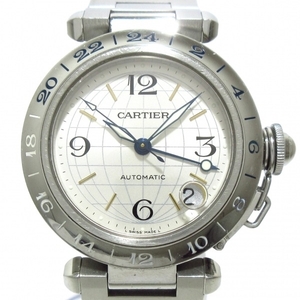 Cartier(カルティエ) 腕時計 パシャCメリディアンGMT W31029M7 ボーイズ SS シルバー