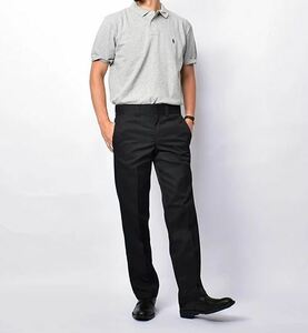 新品 送料無料 送料込み ディッキーズ Dickies ワークパンツ チノパン 873 スリム ストレートパンツ ブラック 黒 WP873BK 36 x 32