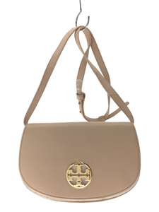 TORY BURCH◆ショルダーバッグ/レザー/BEG/タグ付