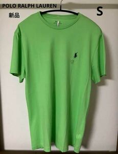 新品タグ付き POLO RALPH LAUREN Tシャツ半袖 緑 S 胸ロゴ