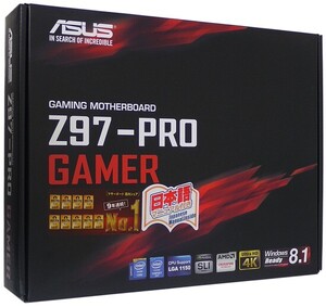 【中古】ASUS製 ATXマザーボード Z97-PRO GAMER LGA1150 元箱あり [管理:2000011959]