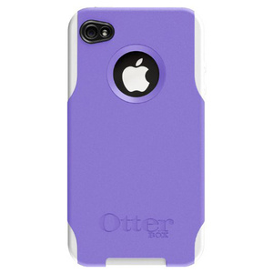 即決・送料込)【耐衝撃ケース】OtterBox オッターボックス iPhone 4S/4 コミューターケース 液晶保護シート付き ホワイト/パープル