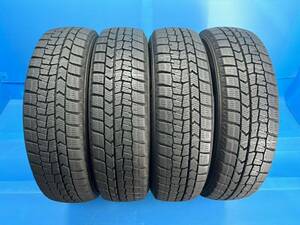 ☆個人宅可☆SD14□ダンロップ ウインターマックス DL WINTER MAXX WM02 155/65R14 4本 2020年製造 7～8分山位 点検済