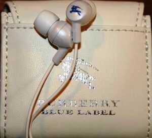 特別顧客限定！BURBERRY BLUE LABEL★ノベルティイヤフォン