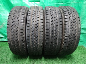 165R13 6PR LT●ブリヂストン ブリザック BRIDGESTONE BS BLIZZAK VL1 中古冬タイヤ4本●フ35