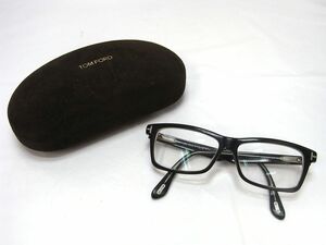 1000円スタート メガネ TOM FORD トムフォード TF5146-F 003 55□13 145 ブラック スクエア型 度あり ケース付 老眼鏡 アイウェア 5 J①949