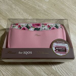 ポーチ　IQOSが入る　ピンク　花柄　Fleur Pouch