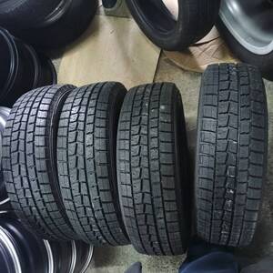 175/65R15超バリ山バリ溝ダンロップ4本セットスタッドレス冬キューブデミオマーチフィットヴィッツヤリスアクアノートスイフトイボ付