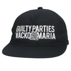 ワコマリア WACKO MARIA ブラックアイパッチ ダブルネームキャップ 中古 BS99