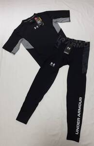 UNDER ARMOUR アンダーアーマー インナー ウェア 半袖 ブラック MCM2550 タイツ ブラック 1375531 size Ｌ 未使用