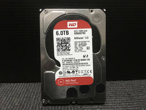 1円スタート ★ Western Digital・RED WD60EFAX 6TB・SATA 3.5 HDD・内蔵ハードドライブ ★