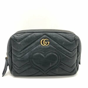 GUCCI グッチ GGマーモント レザー ポーチ 476165 0959【CKAF9049】