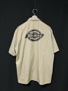 ◆Dickies ディッキーズ 半袖シャツ ワークシャツ 2L　ビッグロゴ
