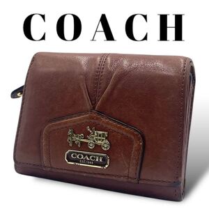 良品 コーチ COACH 二つ折り 財布 レザー 