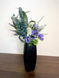 【福岡】インテリア雑貨 造花 & 花瓶◆フラワーベース◆花瓶W100 H314◆モデルR展示品◆TS8625_Ts