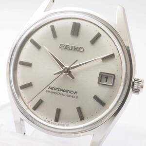 セイコー セイコーマチックR 8305-8010 SEIKO SEIKOMATIC 30石 デイト SS 自動巻 シルバーイルカ刻印 メンズ腕時計 フェイス[6502527-BA3