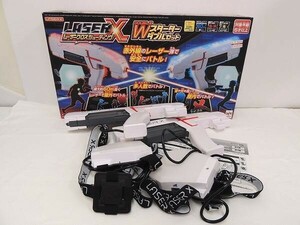 【美品/動作確認済み】LASERX レーザー クロスシューティング Wスターター ダブル セット メガハウス 屋内 屋外 バトル 戦い/80サイズ